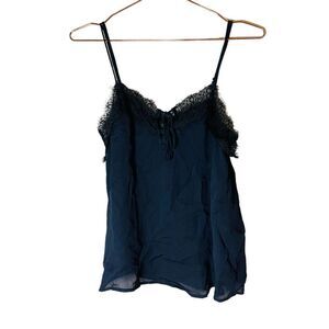 EUC Mango Black Lace Cami Top US XXS